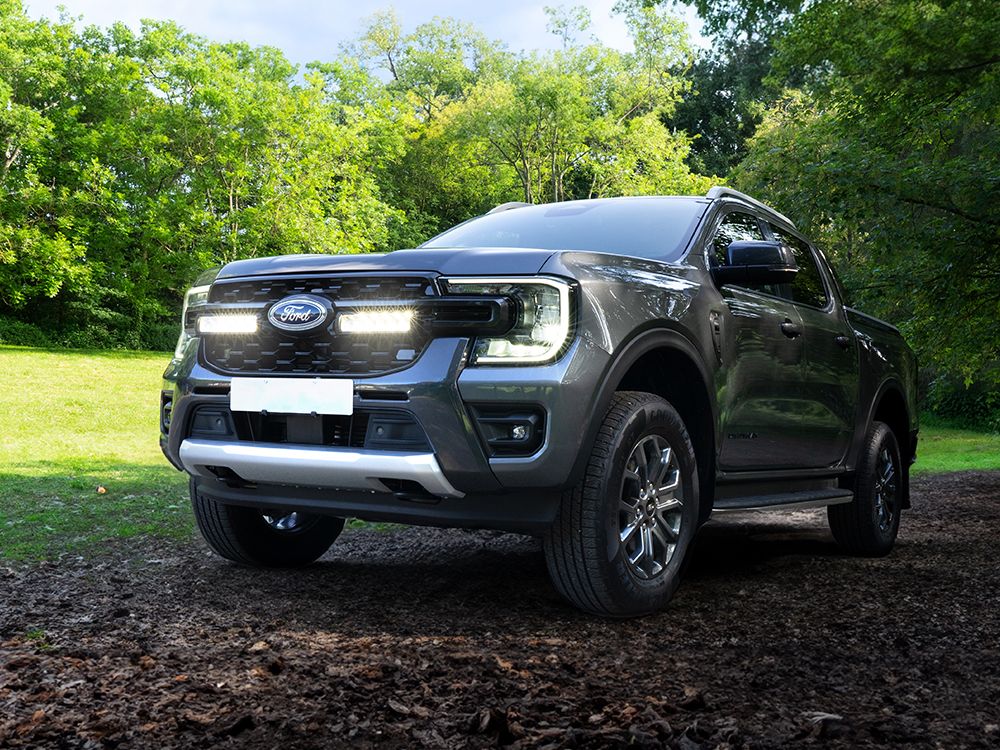 LAZER LAMPS Ford Ranger Wildtrak (2023-Present) - Grille Mount Kit (includes: 2x Triple-R 850 Elite (Gen2), 1x Grille Mount Brackets, 1x 2L-LP-120)