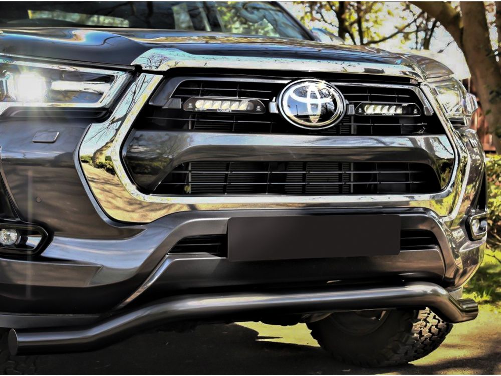 LAZER LAMPS Toyota Hilux (2021-Present) (Active, Icon and Invincible Models) - Grille Mount Kit (includes: 2x Linear-6 Elite, 1x Grille Mount Brackets, 1x 2L-LP-120)