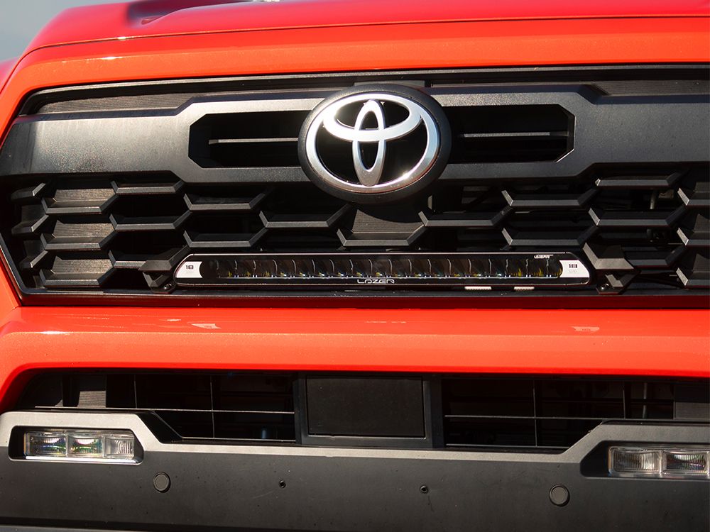 LAZER LAMPS Toyota Tacoma TRD (2024+) Grille Mount Kit (includes: 1x Linear-18 Elite iLBA with harness, and 1x Grille Mount Brackets)