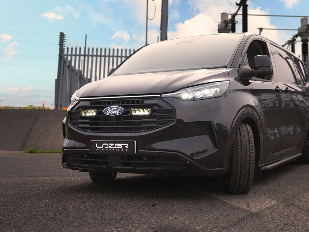LAZER LAMPS Ford Transit Custom (2024+) - Grille Mount Kit (includes: 2x Triple-R 750 Elite (Gen2), 1x Grille Mount Brackets, 1x 2L-LP-120)