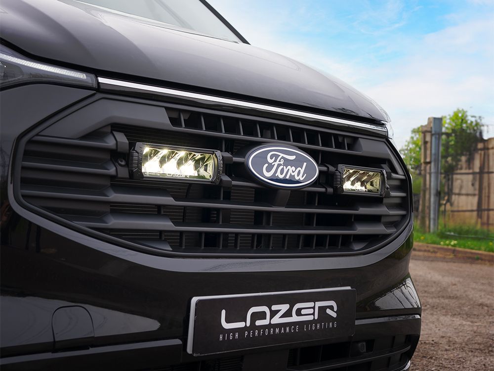 LAZER LAMPS Ford Transit Custom (2024+) - Grille Mount Kit (includes: 2x Triple-R 750 Elite (Gen2), 1x Grille Mount Brackets, 1x 2L-LP-120)