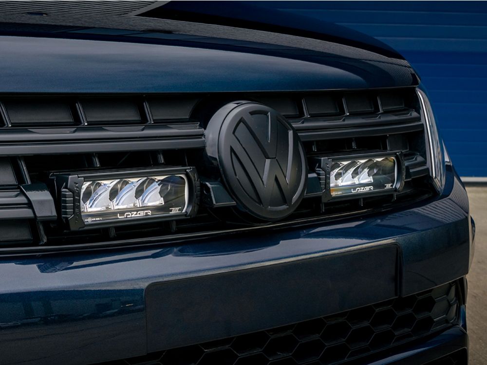 LAZER LAMPS VW Amarok V6 (2016-2021) - Grille Mount Kit (includes: 2x Triple-R 750 Elite (Gen2), 1x Grille Mount Brackets, 1x 2L-LP-120)