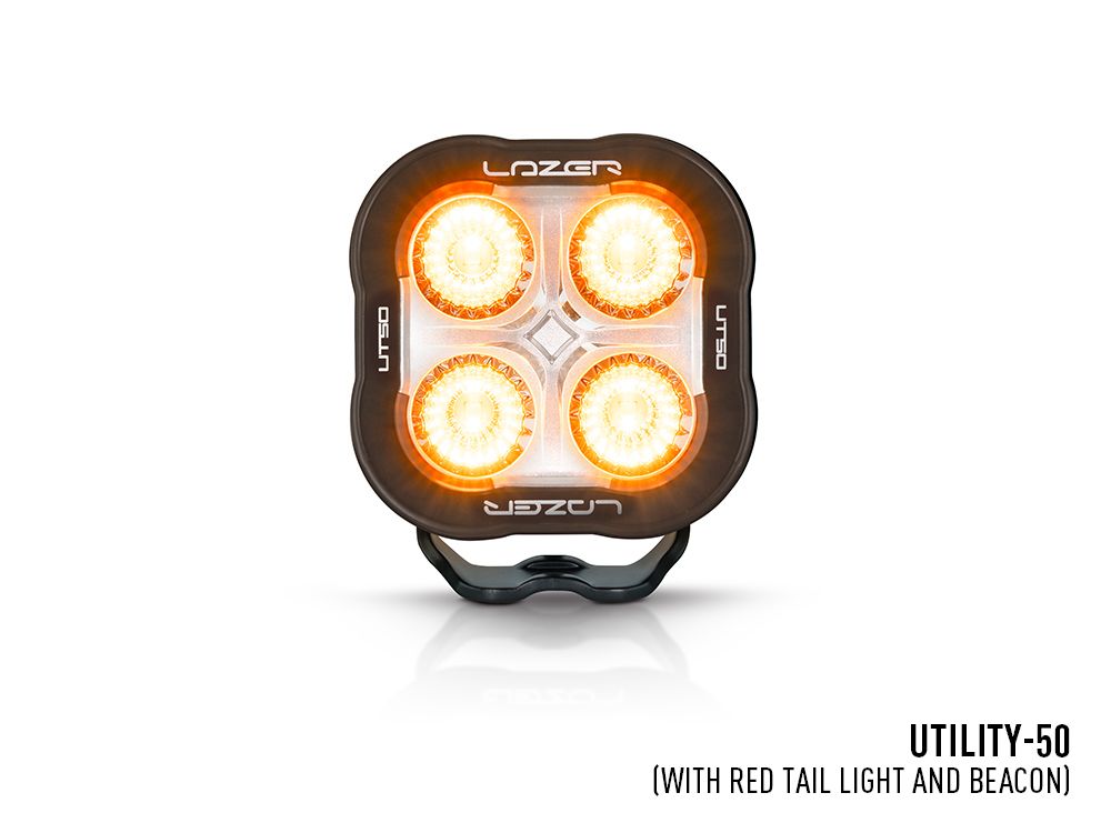 LAZER LAMPS Utility-50 (with Beacon + Red Tail Light Function)