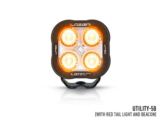 LAZER LAMPS Utility-50 (with Beacon + Red Tail Light Function)