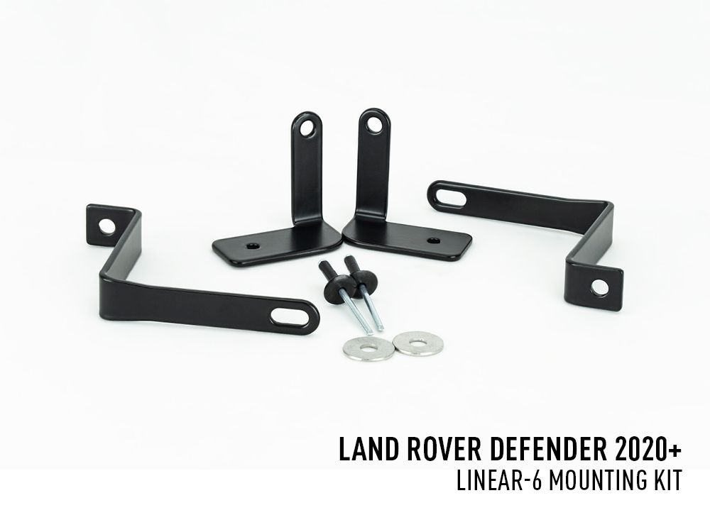 LAZER LAMPS Defender (2020-Present) - Mounting Bracket Kit (for 2x Linear-6)