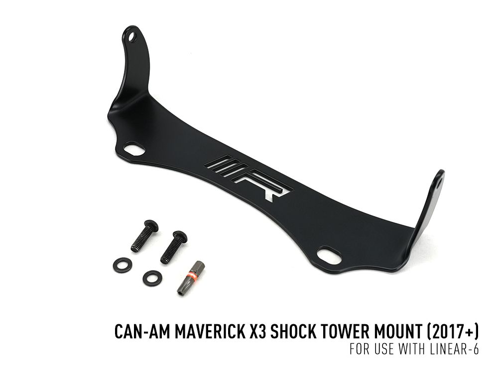 LAZER LAMPS Can-Am Maverick X3 (2017+) - Shock Tower Light Bar Mount (for Linear-6)