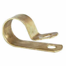 Clip Cable 15mm Diameter Brass