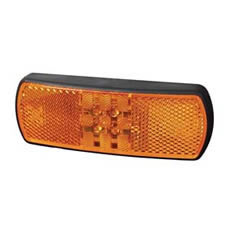 Lamp Side Marker LED Amber 12-