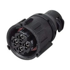 Connector 4 way DIN In-line 10