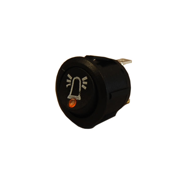 Durite Switch Beacon Rocker Round On/Off Amber LED 12/24 volt bg1 ...