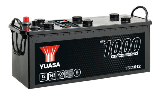 YBX1612 12V 143Ah 900A Yuasa Super Heavy Duty Battery