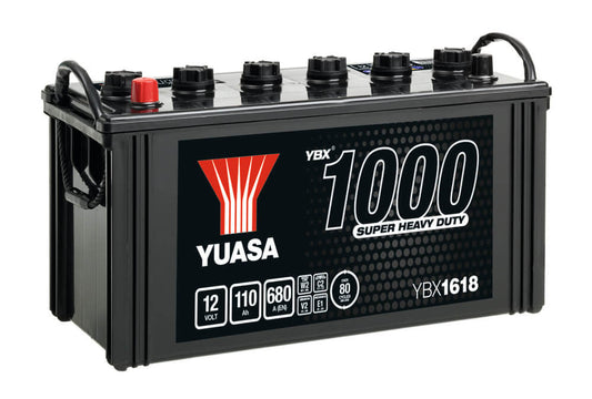 YBX1618 12V 110Ah 680A Yuasa Super Heavy Duty Battery