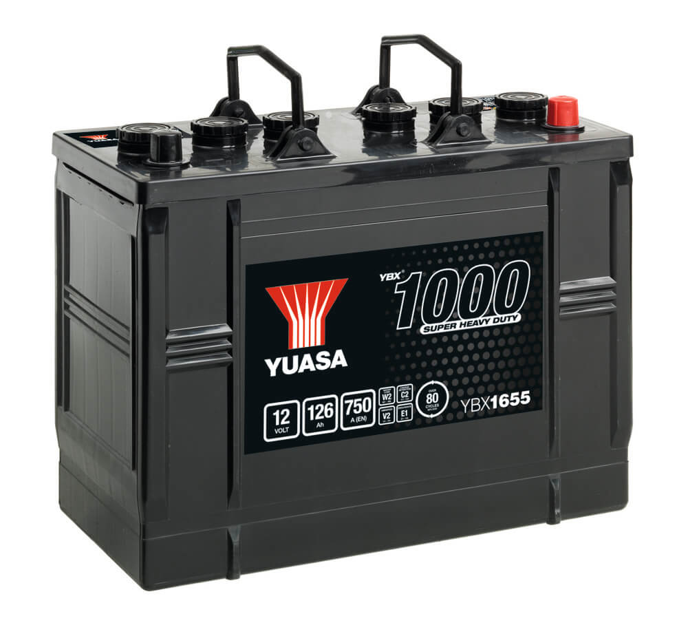 YBX1655 12V 126Ah 750A Yuasa Super Heavy Duty Battery