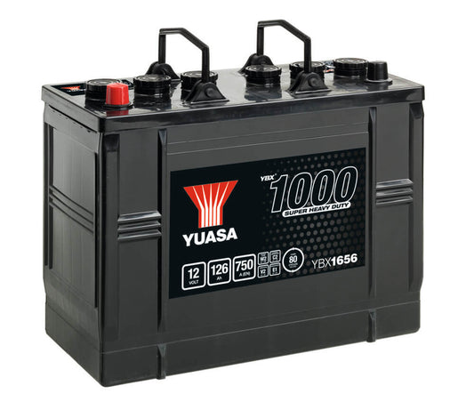 YBX1656 12V 126Ah 750A Yuasa Super Heavy Duty Battery
