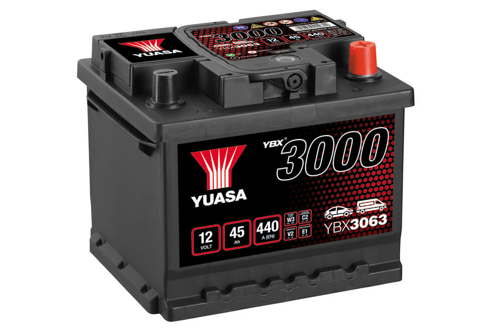 YBX3063 12V 45Ah 440A Yuasa SMF Battery