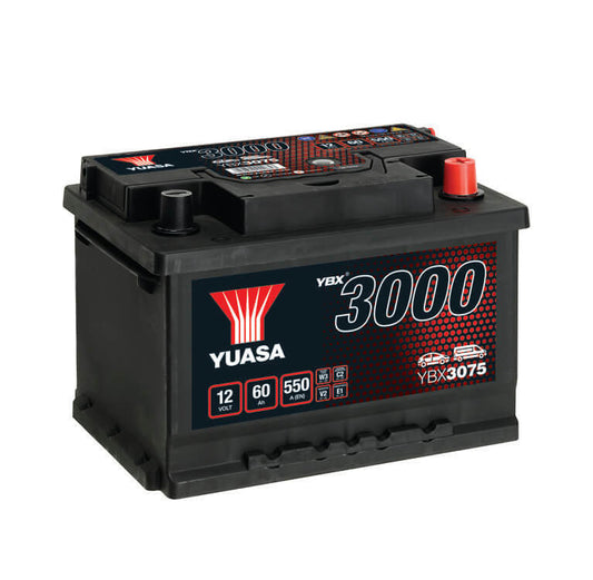 YBX3075 12V 60Ah 550A Yuasa SMF Battery